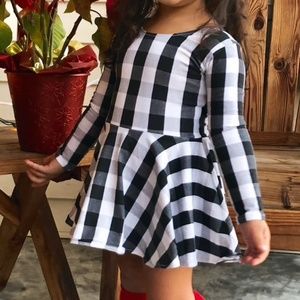 Ruemuu Buffalo Check Leotard Dress